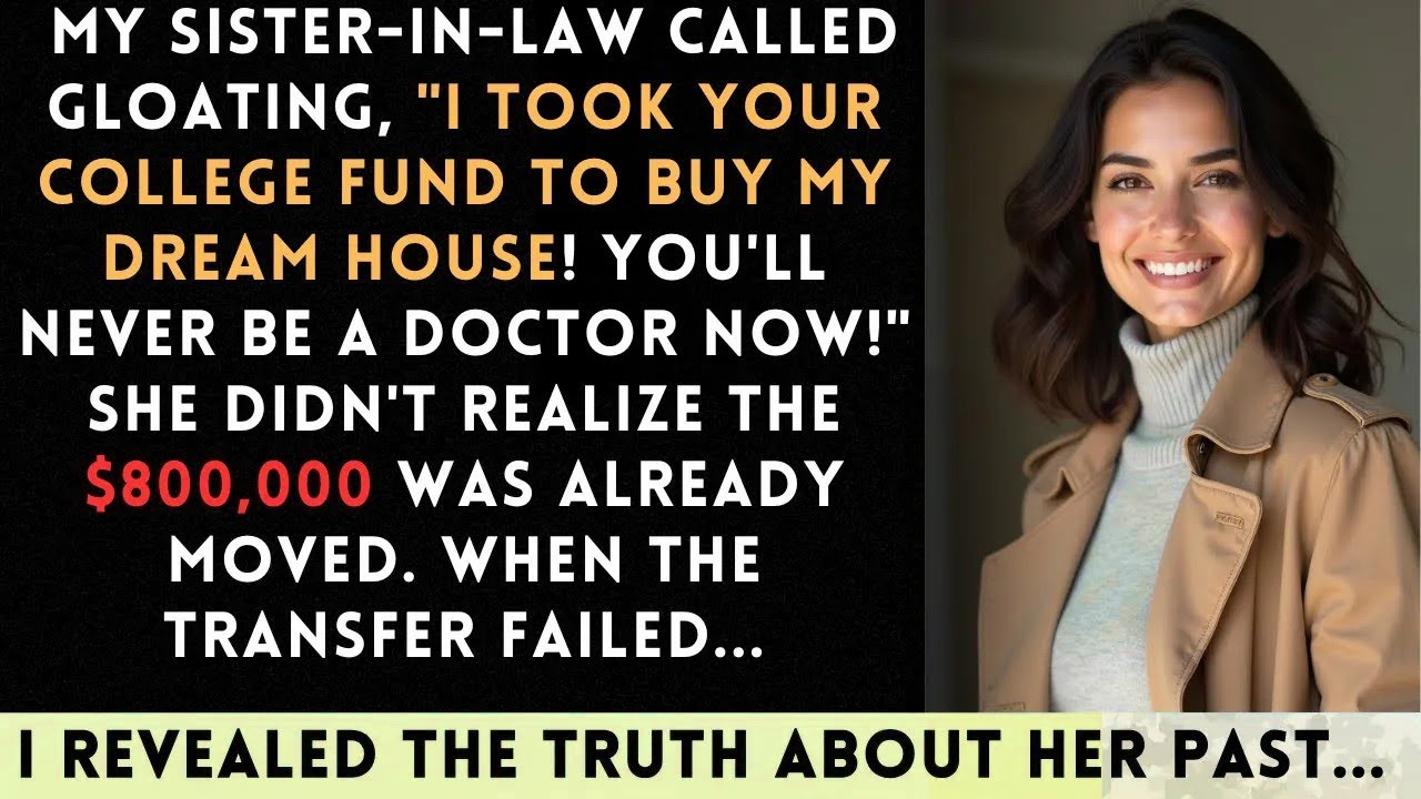 I Used Your College Fund For My Dream House My Sister In Law Bragged She Didnt Know That $800,00