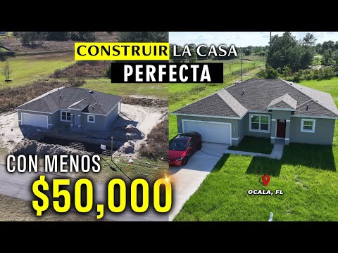 ¿Cómo CONSTRUIR con $50,000 Una Casa NUEVA en Ocala, FL?😱 | 4 Hab - 2.5 baños | Sin Alfombras