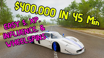Forza Horizon 4: Fast Money, XP, Skill Points, & Influence Race! Easy Money Method No Glitches!