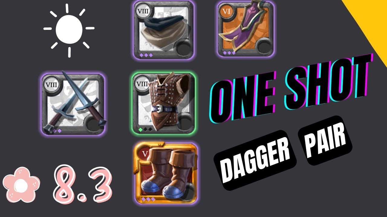 1 SHOT DAGGER PAIR  | BLACK ZONE GANK  |  MONEY MAKING  | ALBION ONLINE  |  GODCALL