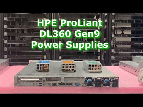 HPE ProLiant DL360 Gen9 Power Supplies Overview | Power Supply Options | How to Install Hot swap PSU