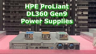 HPE ProLiant DL360 Gen9 Power Supplies Overview | Power Supply Options | How to Install Hot swap PSU