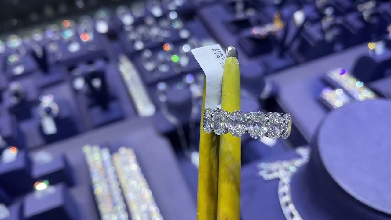 Big Oval diamond eternity bands