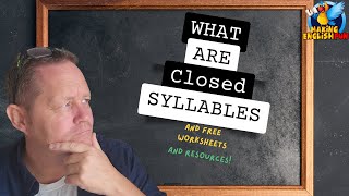 What Are Closed Syllables? Learn with Fun Activities and Free Resources!