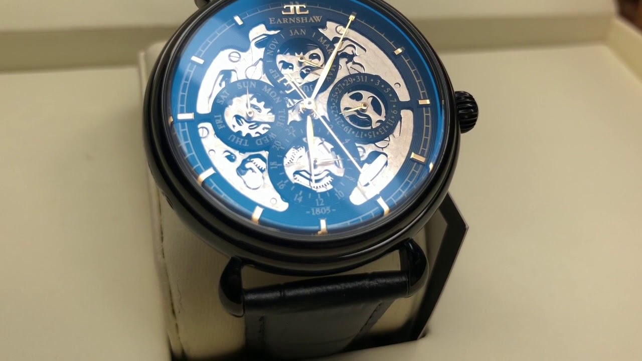 Thomas Earnshaw Grand Calendar Black