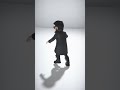 Falling Child Character in Casual Outfit - AI Rigged 3D Character
