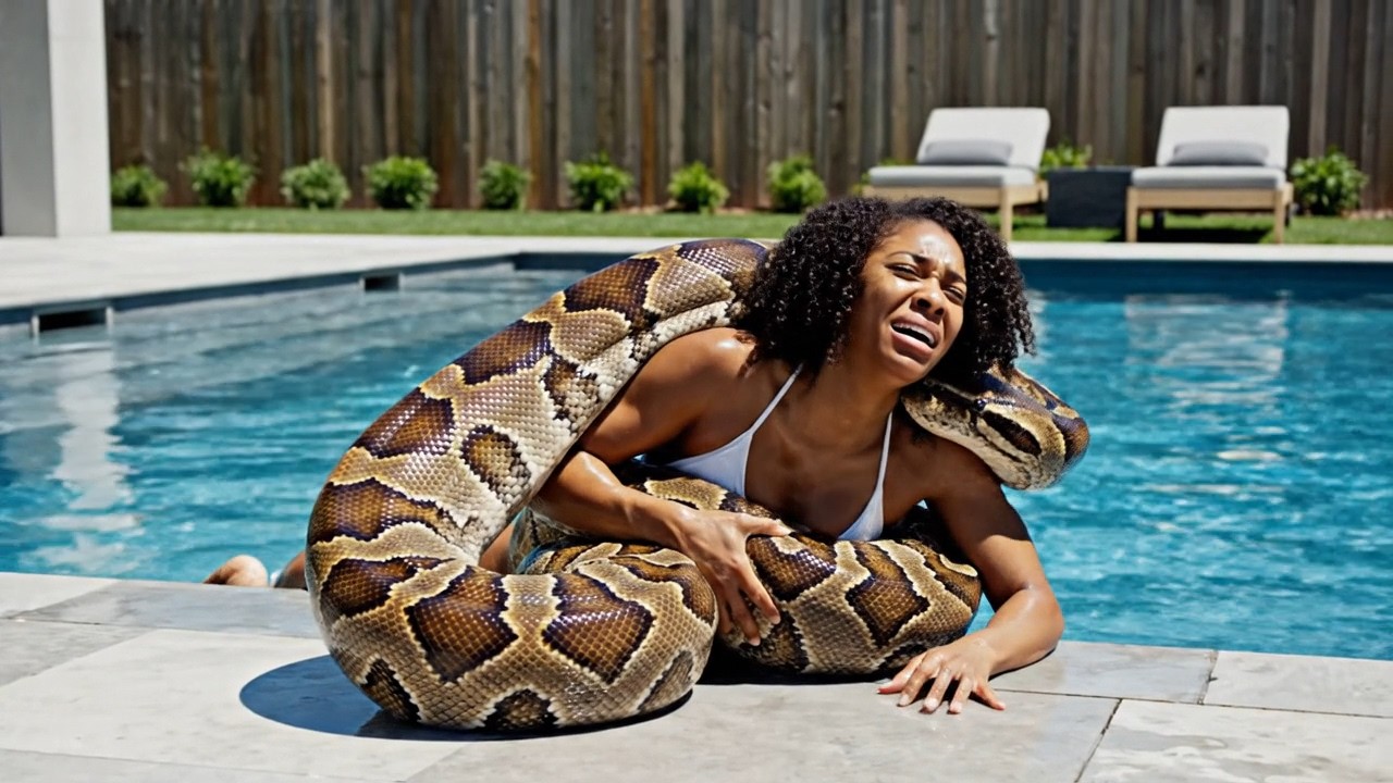 Он сразился с гигантским питоном, чтобы спасти её! Самая напряжённая спасательная операция у басс...