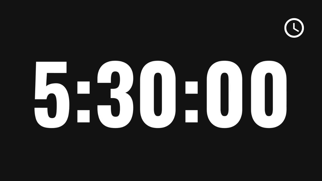 5.5 Hour Timer | Simple 330 Minute Timer