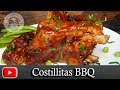 COSTILLITAS  BBQ EN LA ESTUFA - SIN HORNO