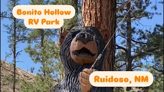 Bonito Hollow RV Park & Campground Ruidoso, NM! Camping along the River!