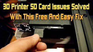 How To Repair Creality Ender 3 S1 Plus SD Card Not Reading. Might Fix Problems For Other 3D Printers