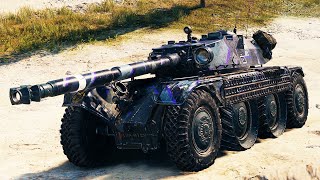 Panhard EBR 105 на карте Степи, 9К Урона, 10 фрагов. WoT 1.6.1. 2К VIDEO.