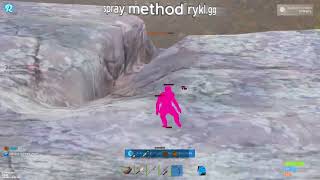 training bow in rust | spray method | ft. rykl.gg | rust game