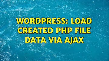 Wordpress: Load created php file data via ajax
