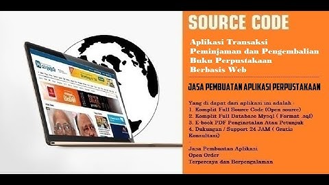 Aplikasi Transaksi Peminjaman dan Pengembalian Buku Perpustakaan Berbasis Web