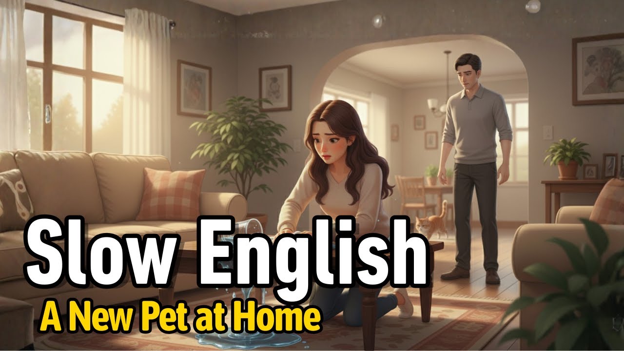 5 Simple English Conversations – Day 7 | Anna Gets a New Pet (A1–A2)
