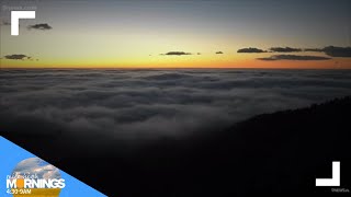 Above-the-clouds sunrise west of Fort Collins, Colorado