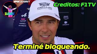 Details IT WAS MY MISTAKE Checo Pérez post-Sprint Race on the collision with Fernando Alonso #checoperez News
