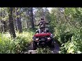 Заброшенная БАЗА ПВО || заехали на горнолыжку на Yamaha Grizzly|| картошка в казане в лесу