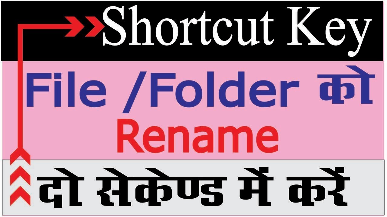 How To Rename File Or Folder With Shortcut Key Shortcut Key To Rename