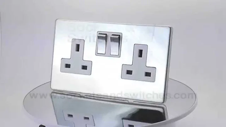 Screwless Polished Steel Sockets and Switches