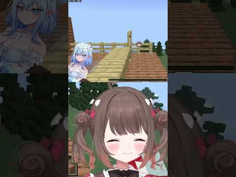ドアを開けられない悲しきモンスターにょらこ  #新人vtuber  #vtuber  #にょらこ  #Minecraft  #マイクラ  #切り抜き