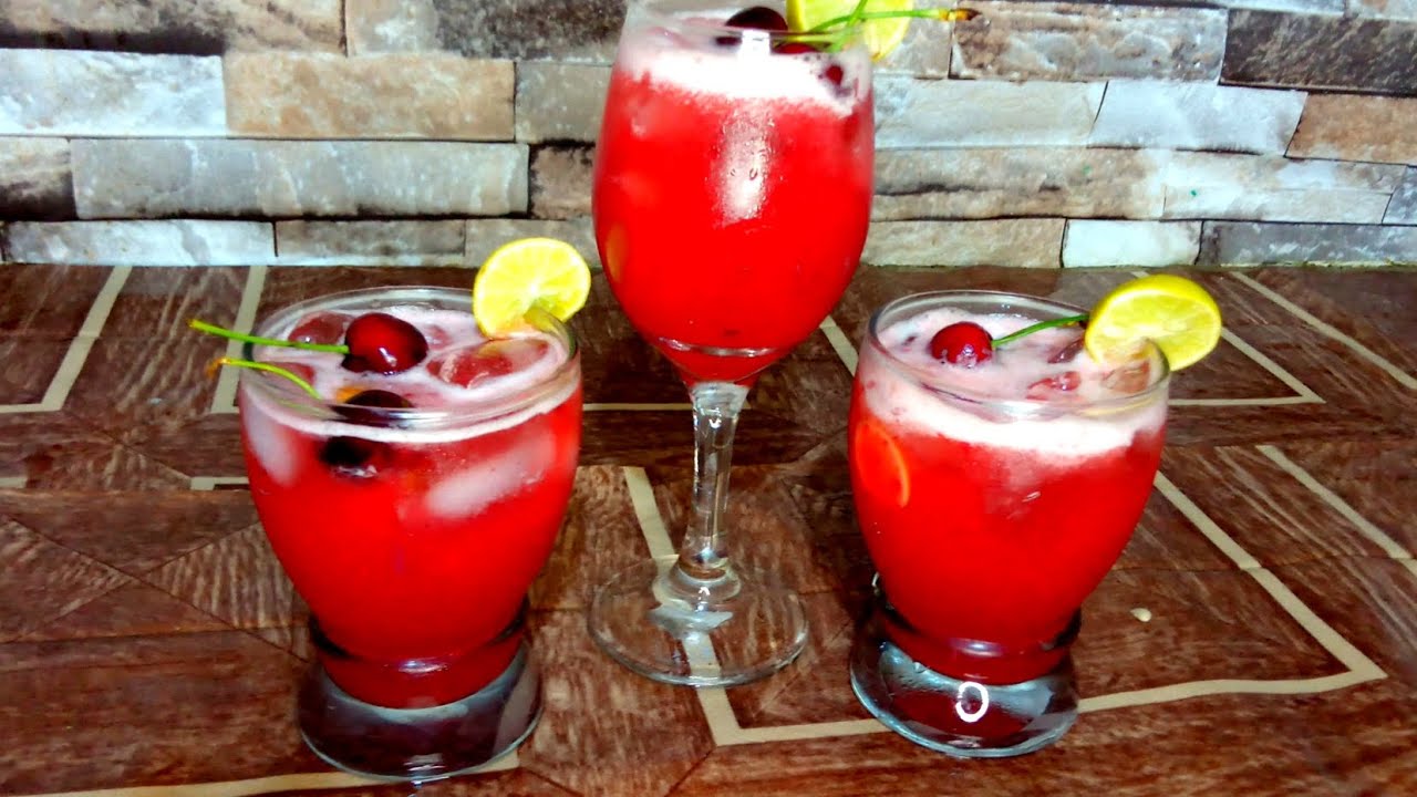 How To Make Cherry 🍒 Juice/Drink/Sharbat at Home 