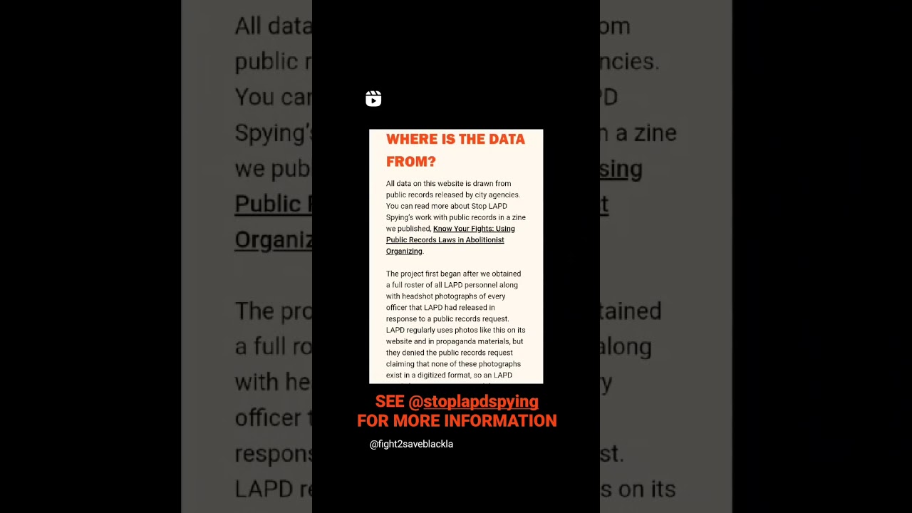 WATCHTHEWATCHERS.NET PRESENTED BY @stoplapdspying