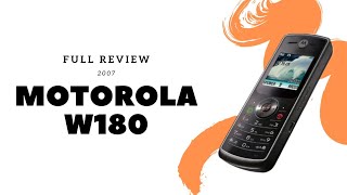 Motorola W180 - Bardzo prosty, lecz elegancki model