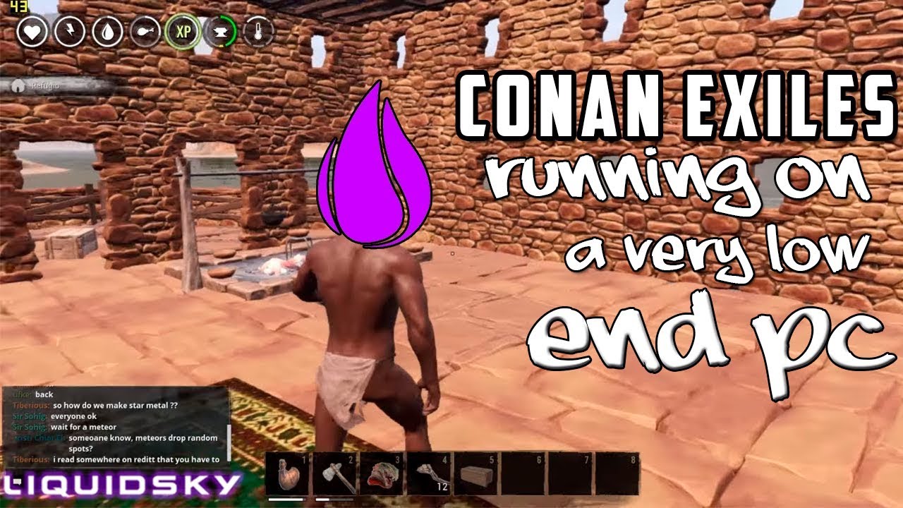 Conan Exiles running on a very low end PC with LiquidSky | Conan Exiles Test on LiquidSky