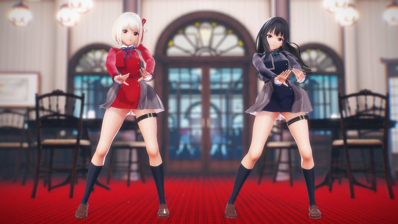 MMD/リコリコ】喫茶リコリコ新店舗でJK2人に踊って貰いたい【紳士向け