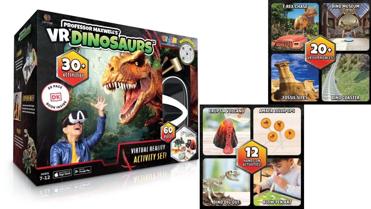 Professor Maxwell's VR Dinosaurs - Virtual Reality Kids Science Kit ...