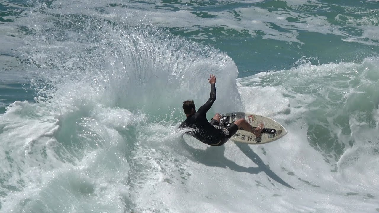 Skimboarding Laguna Beach, California (4K) YouTube