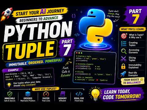 Python Tuples: The ULTIMATE Guide (2026) Part-7 | @DataTellsTheStory #pythonforbeginners 