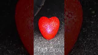 Crushing Crunchy! Experiment CAR vs Heart ❤️ #shorts #car #crush #crunchy #asmr