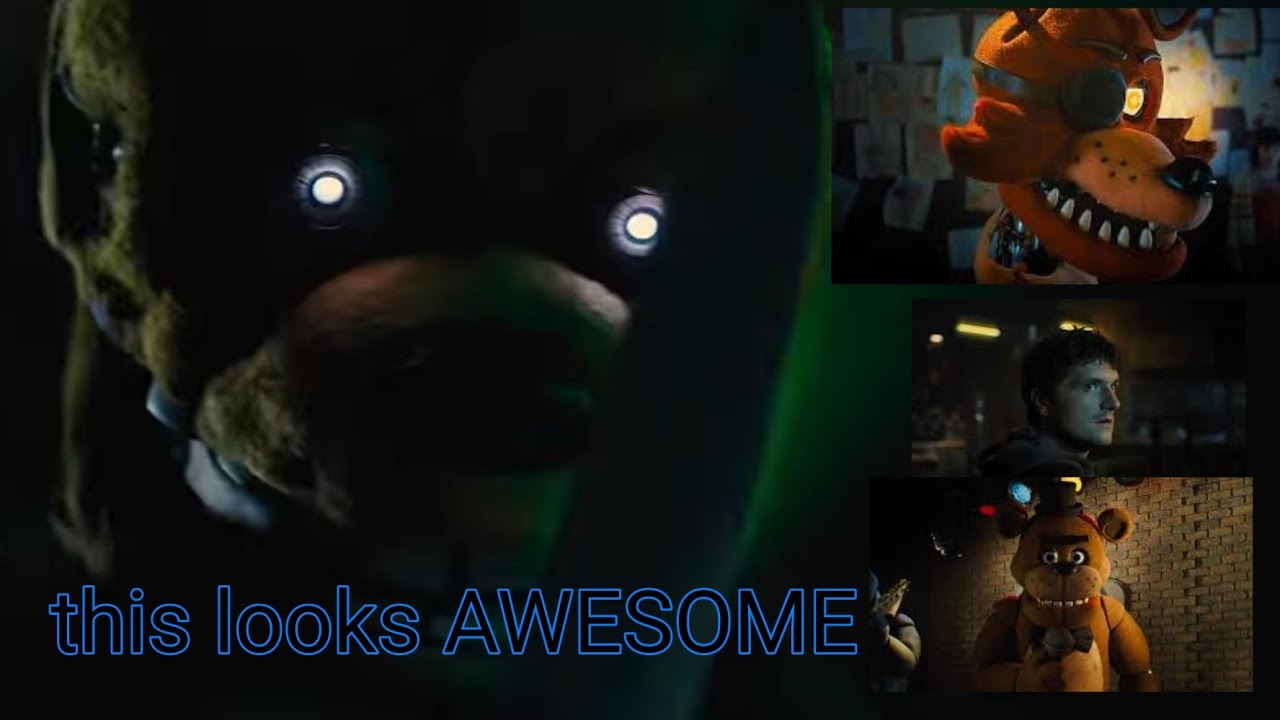 Reacting To The NEW FNAF MOVIE TRAILER!!! (it looks awesome) - YouTube