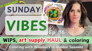 Celebrity Weekly WIPs, HUGE HAUL, & Chatty Adult Coloring Session | Sunday Vibes 16 Net Worth