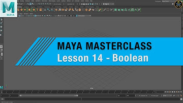 MAYA MASTERCLASS 14 - How To Use BOOLEAN!! ( BEGINNER TUTORIAL )
