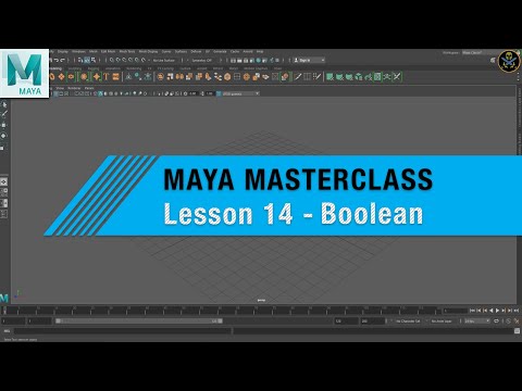 MAYA MASTERCLASS 14 - How To Use BOOLEAN!! ( BEGINNER TUTORIAL )