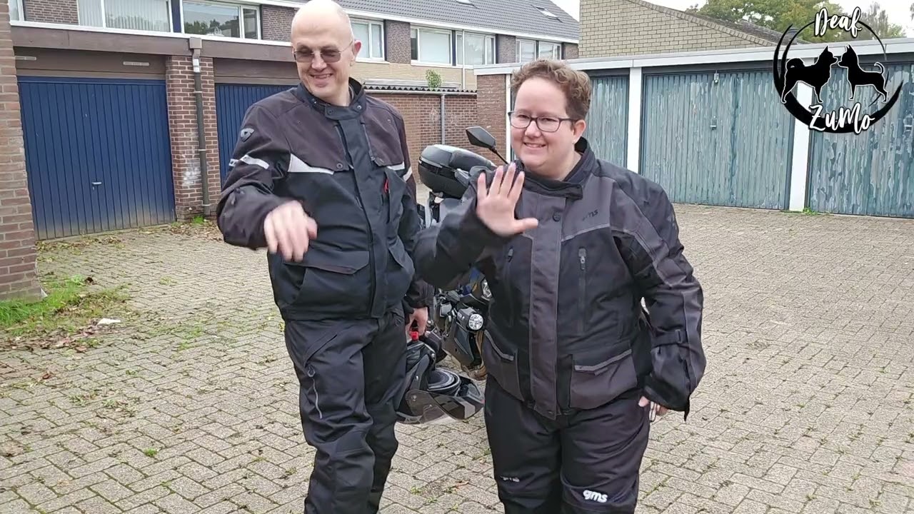 A test ride on the motorcycle with my husband.