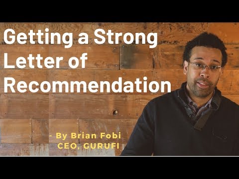 Getting a Strong MBA Recommendation Letter