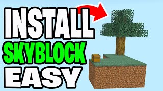 How To Download Skyblock In Minecraft! (Map Download) screenshot 2