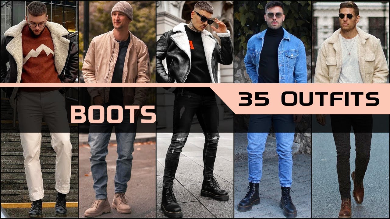 35 High Ankle Boots Outfit Ideas for Winter 2024 | Men's Fashion - YouTube