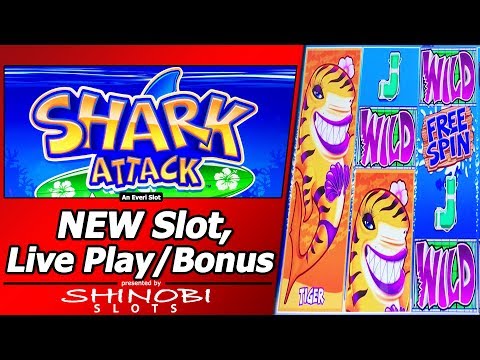 Shark Attack Slot - Live Play, Free Spins and Picking Bonus in New Everi game