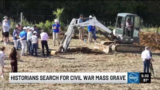 Historians search for Civil War mass grave in Shelby County