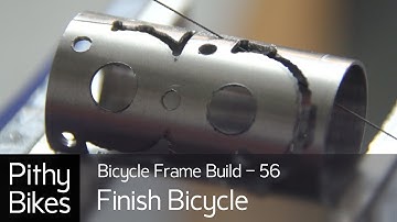Bicycle Frame Build 56 - TIG Weld Badge Machining and Finishing