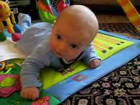 olivia is crawling