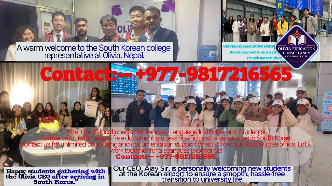 Partner with us for hassle-free document processing and post-visa services in South Korea.