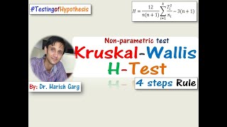 Kruskal Wallis H Test with Solved Examples