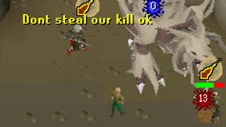 Noob Crashing PVMers At Corporeal Beast